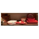 HOLIDAY SERVING DISHES, TREE SHAPE PLATE, SNOWMAN