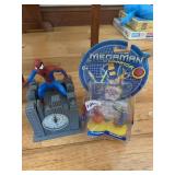 MEGAMAN AND SPIDERMAN TOY