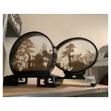 CORK CENTER CARVED UNDER GLASS