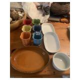 FIESTA STYLE PLANTERS W/ LINERS