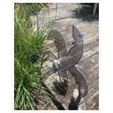37" METAL PLAM TREE GARDEN Dï¿½COR