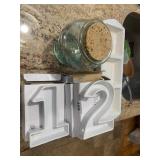 SERVING DISHES 1, 2, GLASS JAR