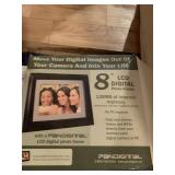 TWO 8" LCD DIGITAL PICTURE FRAMES IN BOXES