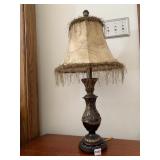 ACCENT LAMP WITH FRINGED SHADE