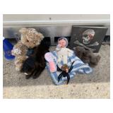 JOURNAL, PLUSH BEAR, DOLL CROCHETED W/ BOTTLE