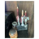 JAR CANDLES, COUNTRY Dï¿½COR FAUX CANDLES
