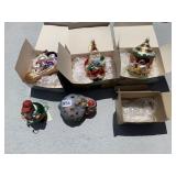 POLONAISE BLOWN ORNAMENT AND OTHERS WITH BOXES