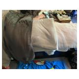 THRESHOLD GRAY BLANKET, GRAY AND WHITE BLANKET