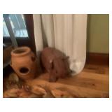 CHRISTMAS WREATH AND SPRAY STRAWBERRY POT