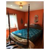 4 POSTER HEADBOARD/FOOTBOARD AND SIDE RAILS