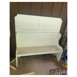 HIGH BACK MUD ROOM BENCH, STORAGE UNDER, 54X18X55