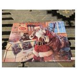 SANTA CLAUS CASE & SONS TIN SIGN 12X16