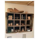 ANTIQUE WOOD COCA COLA CRATE WITH MINIATURES