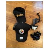 STEELERS HATS AND HEAD LAMPS