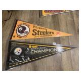 SIX TIME SUPER BOWL CHAMPIONS PENNANT AND XIII