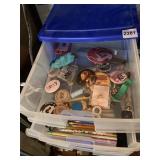 PLASTIC ORGANIZER 3 DRAWER W/ BUTTONS, PENS, PINS