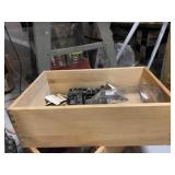 WOOD HAND CRAFTED BOX W/ BREAKERS