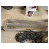 WOOD LARGE CADDY AND EXTENSION CORD