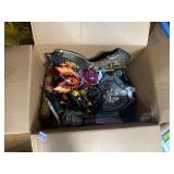 BOX OF MINI SHIELDS AND TOY SWORDS, ACTION