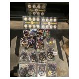 1995 GIANT EAGLE COINS AND PLAYER HOLDERS