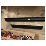 BLACK FLOATING WALL SHELVES 3