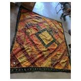 6X6 QUILT HAND MADE SEWN MINI MIRRORS ON FRONT