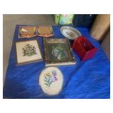 ORNATE GOLD FRAME STILL LIFE, DESK ORGANIZER,