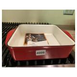 NEW CRATE AND BARREL DANSK MARIO BATAL RED BAKER,