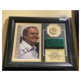 CHUCK NOLL AUTOGRAPH, MINTED BRONZE COIN, GAME