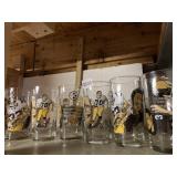 7 STEELER GLASSES HALL OF FAME GLASSES