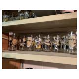8 STEELER HALL OF FAME GLASSES