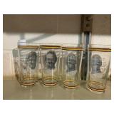 STEELER HALL OF FAME GLASSES 1976
