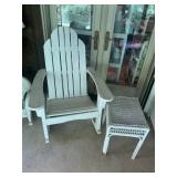 30X34 WHITE ROCKING ADIRONDACK CHAIR, SMALL