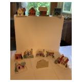 VINTAGE JAPAN CARDBOARD BUILDINGS