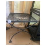 IRON PATIO SIDE TABLE, 25HX16X16
