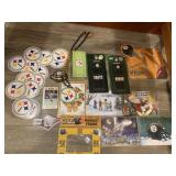 10 NFL PENS, DECALS, MAGNET FRAME, MOUSE PAD