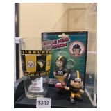 PITTSBURGH B/GOLD CUP, BOBBLEHEAD KEY CHAIN IN