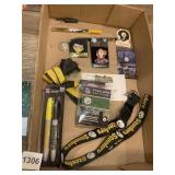 STEELER EAR PLUGS, MARKERS, ALL STARY GAME