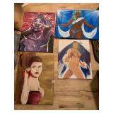 4 PAINTED ON CANVAS BY SETH BUTLER