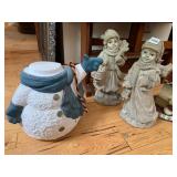 COMPOSITION STATUES OF CHILDREN ONE IS DAMAGED