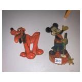 MICKEY MOUSE AND DOG WALL HANGERS