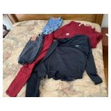 LEVI 31L SHORTS, DENIM SZ. 11 RED/BLACK JEANS