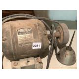 DUNLAP 1/3 HP MOTOR AND OIL CAN