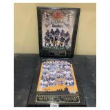 2005 AFC CHAMPS AND SUPERBOWL XL PLAQUES, 10X13