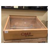 OFFICIAL CASE KNIFE DISPLAY CASE, SLANT FRONT,