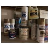SPRAY PAINTS, TSP, VALSPAR, ETC.