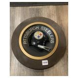 14" STEELER BUTTON PLAQUE PLASTIC