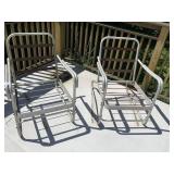 2 ALUMINUM PATIO CHAIRS