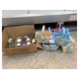 DECORATED EGGS, ADORABLE EASTER BASKETS