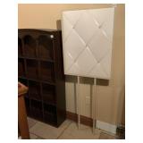 FREE STANDING IRON PANEL SIGN W/ FABRIC TOP BOARD